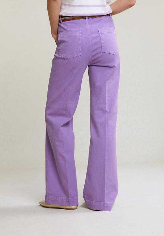 River Woods Paarse Klassieke Stretch Broek