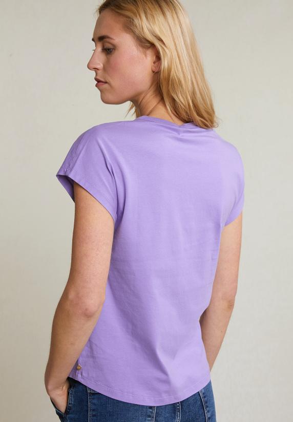 River Woods Paarse Mouwloze V-hals T-shirt