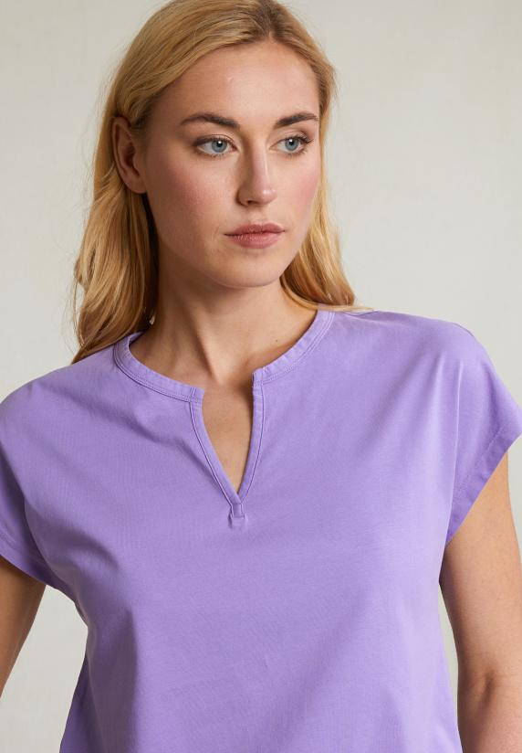 River Woods Paarse Mouwloze V-hals T-shirt