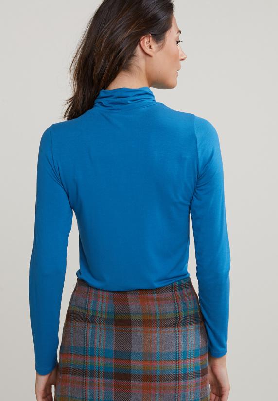 River Woods Petrol Basic Rolkraag T-shirt