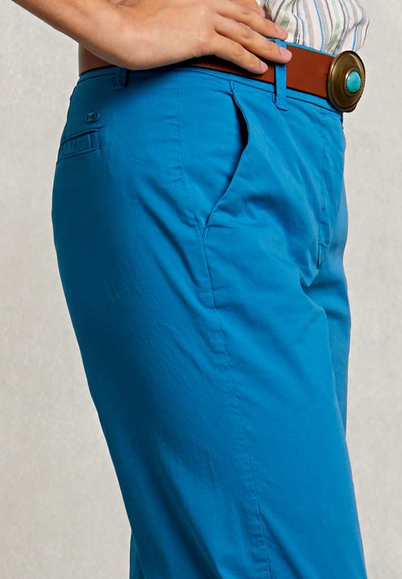 River Woods Petrol Blauwe Basic Broek