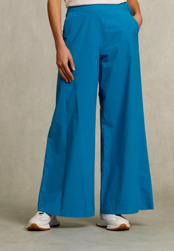 River Woods Petrol Lange Wijde Broek