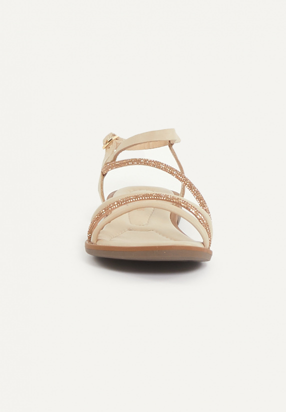 River Woods Platte Sandalen Beige