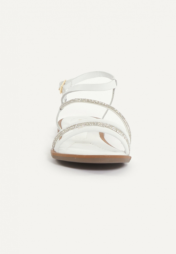 River Woods Platte Sandalen Wit