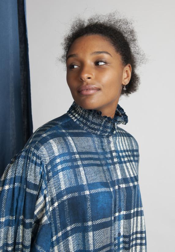 River Woods Rechte Jurk In Viscose In Multi