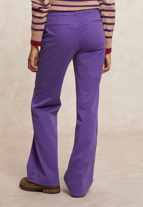 River Woods Rechte Stretch Broek Paars