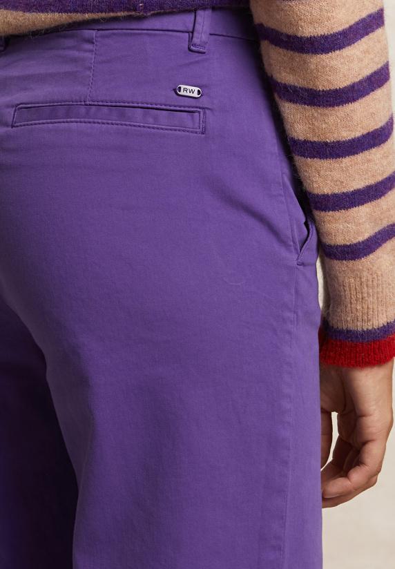 River Woods Rechte Stretch Broek Paars