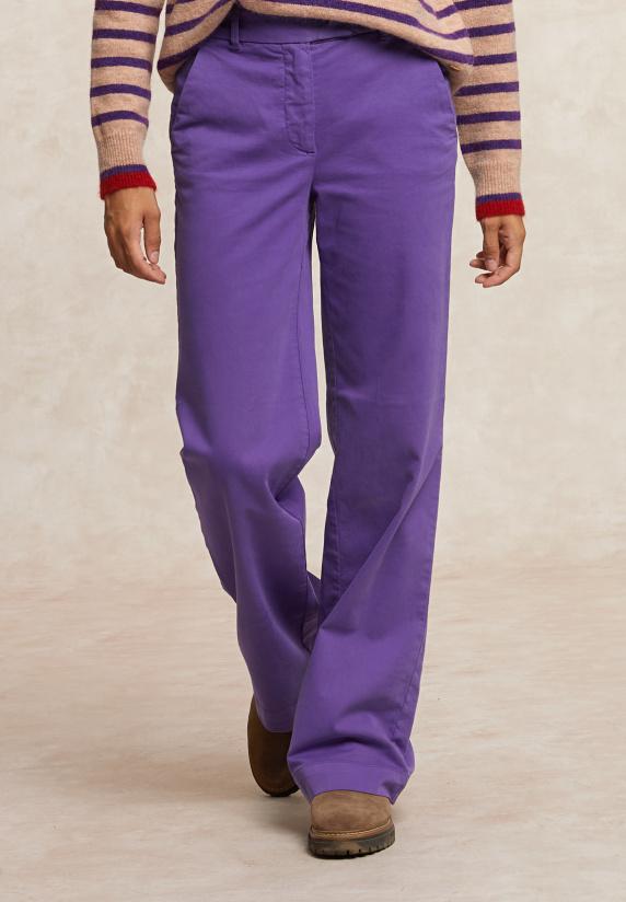 River Woods Rechte Stretch Broek Paars