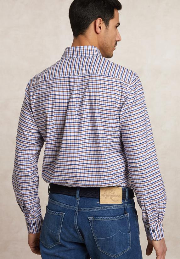 River Woods Regular Fit Comfort Stretch Hemd Multi