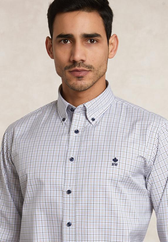 River Woods Regular Fit Geruit Hemd Multi