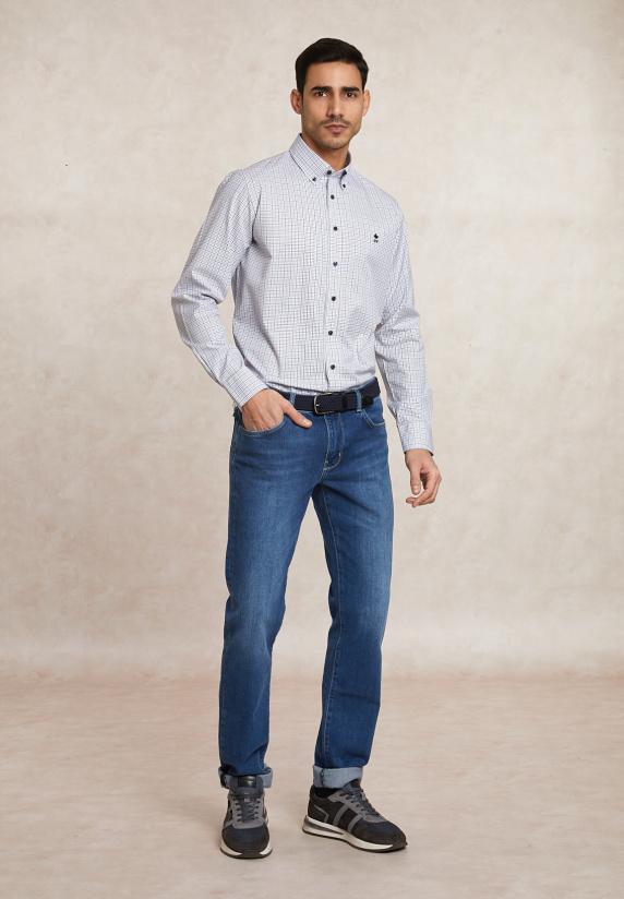 River Woods Regular Fit Geruit Hemd Multi