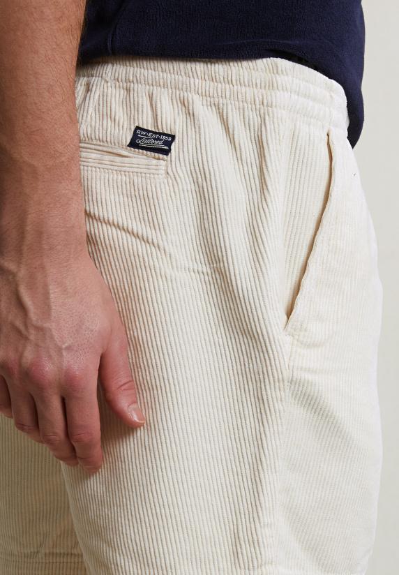 River Woods Ribfluwelen Short écru