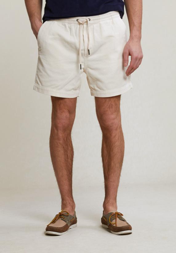 River Woods Ribfluwelen Short écru