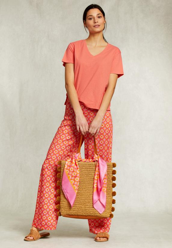 River Woods Rode Basic V-hals T-shirt