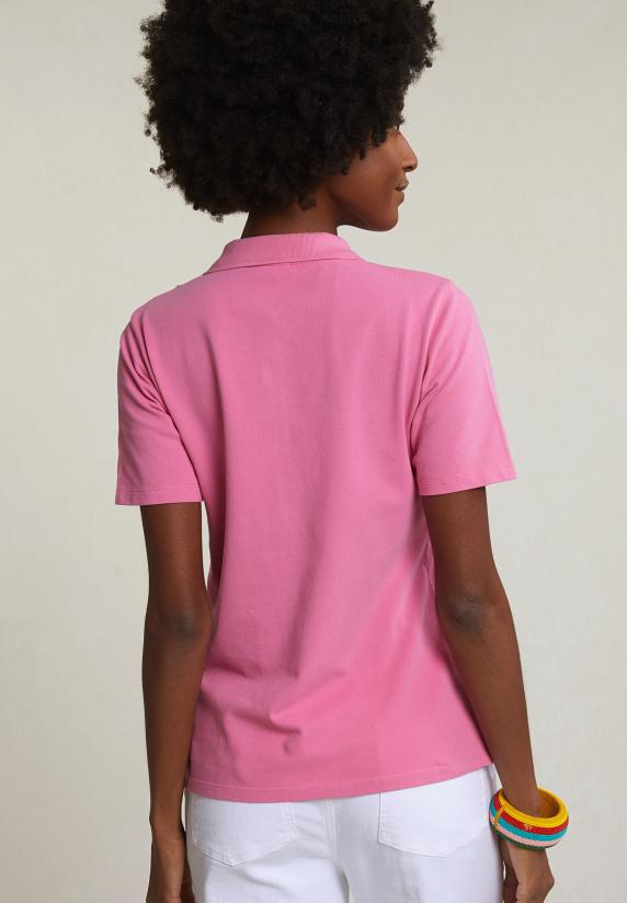 River Woods Roze Basic Klassieke Polo Korte Mouwen