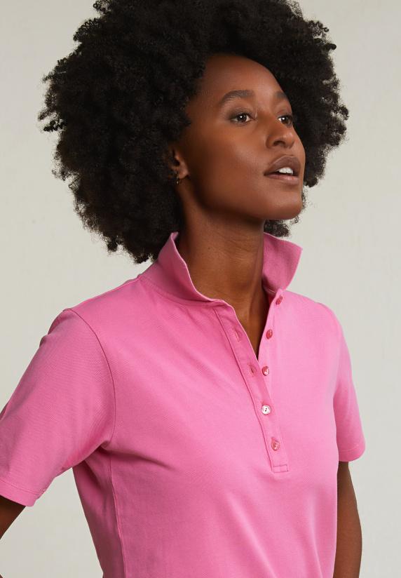 River Woods Roze Basic Klassieke Polo Korte Mouwen