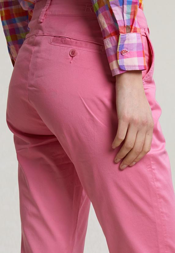 River Woods Roze Basic Stretch Broek