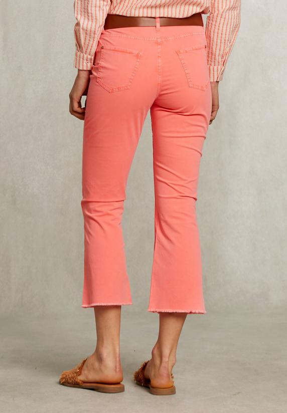 River Woods Roze Cropped Flare Broek