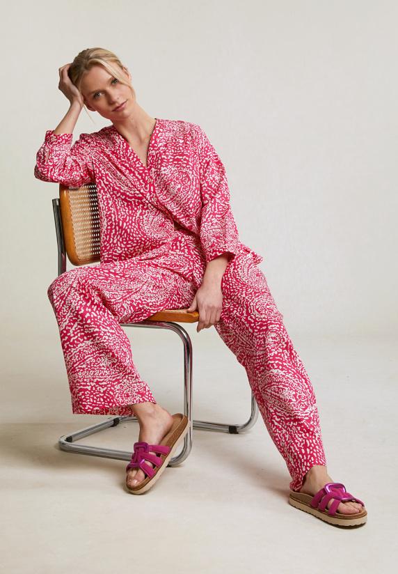 river woods Roze fantasiebroek elastische taille