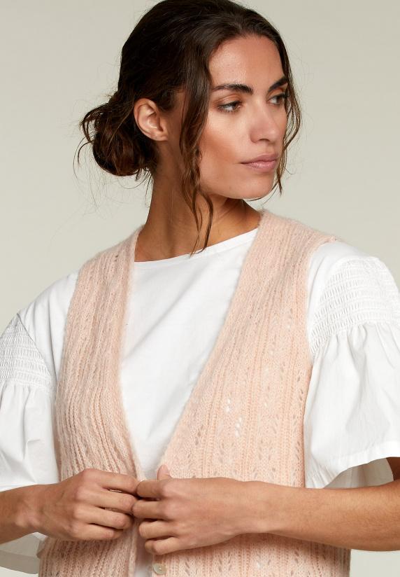 River Woods Roze Gilet Zonder Mouwen