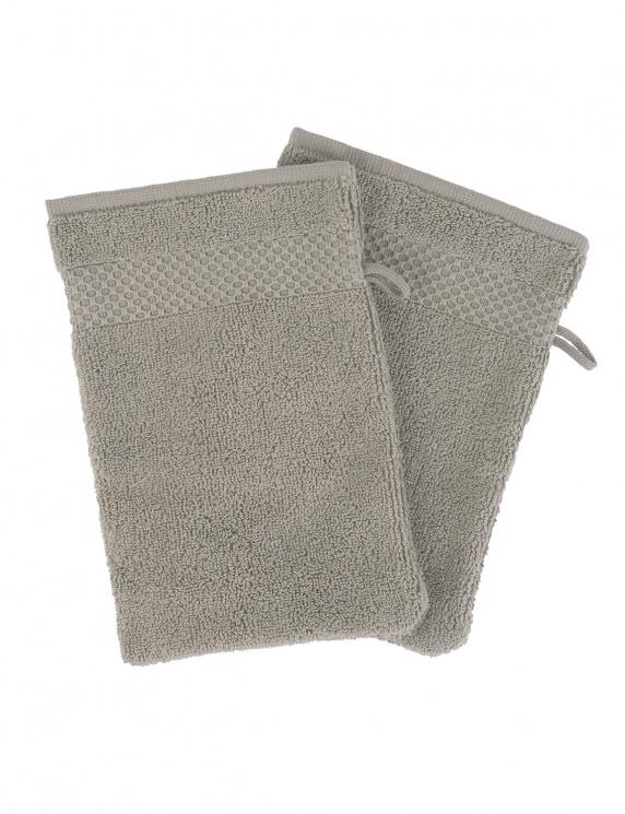 river woods Set van twee washandjes in beige river woods Set van twee washandjes in beige