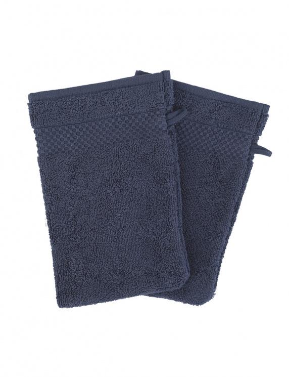 river woods Set van twee washandjes in donkerblauw river woods Set van twee washandjes in donkerblauw