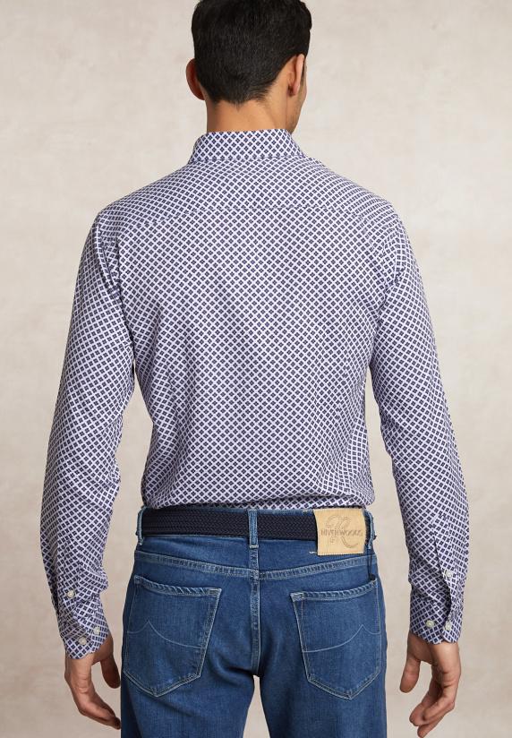 River Woods Sim Fit Fantasiehemd Multi