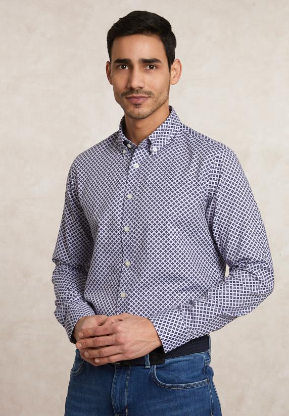 river woods Sim fit fantasiehemd multi