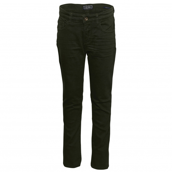 River Woods Slim Fit 5-pocketbroek In Groen