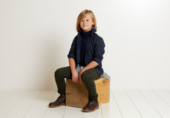 river woods Slim fit 5-pocketbroek in groen