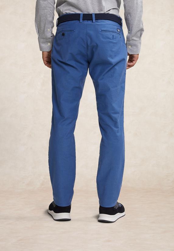 River Woods Slim Fit Basic Chinobroek Denim