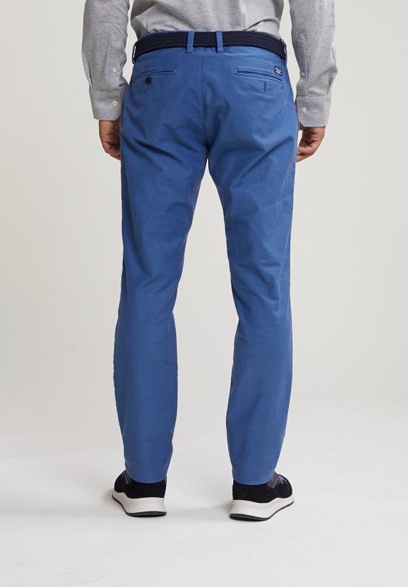 River Woods Slim Fit Basic Chinobroek Denim