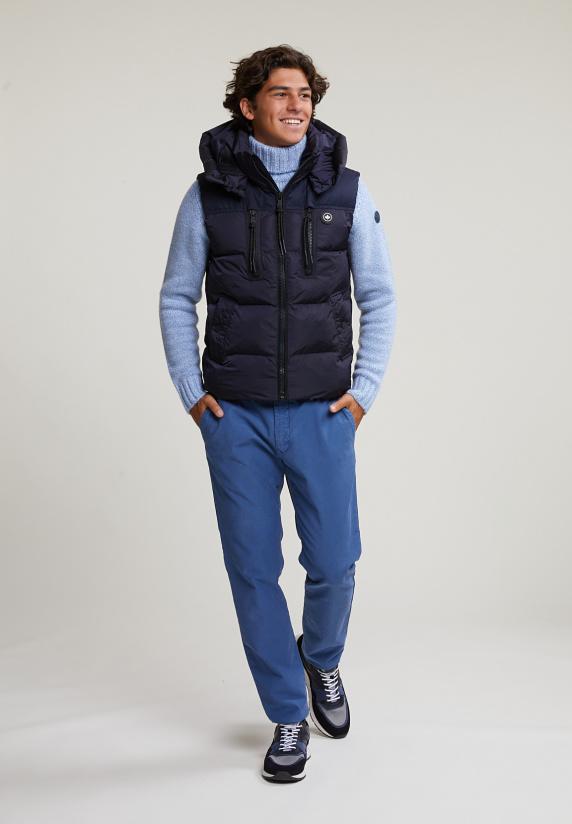 River Woods Slim Fit Basic Chinobroek Denim