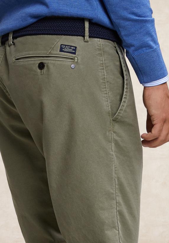 River Woods Slim Fit Basic Chinobroek Fynboss