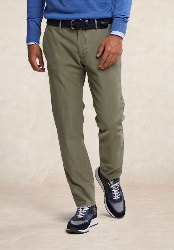 River Woods Slim Fit Basic Chinobroek Fynboss