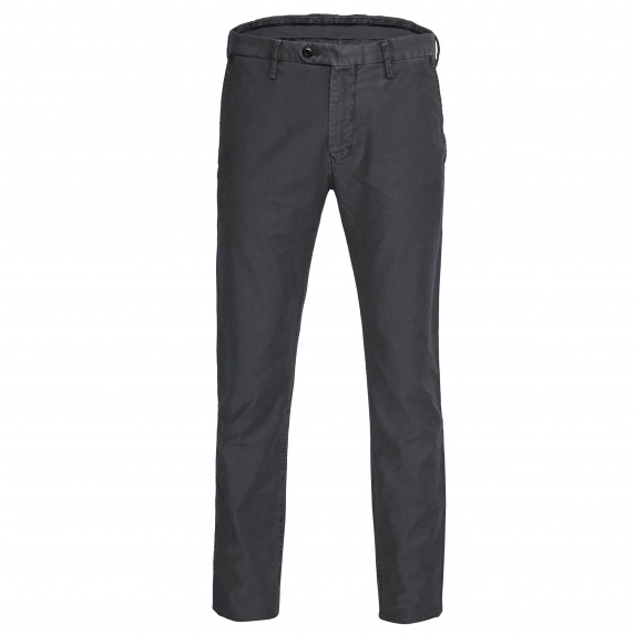 river woods Slim fit chino in katoen in grijs