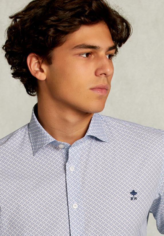 River Woods Slim Fit Fantasiehemd Multi