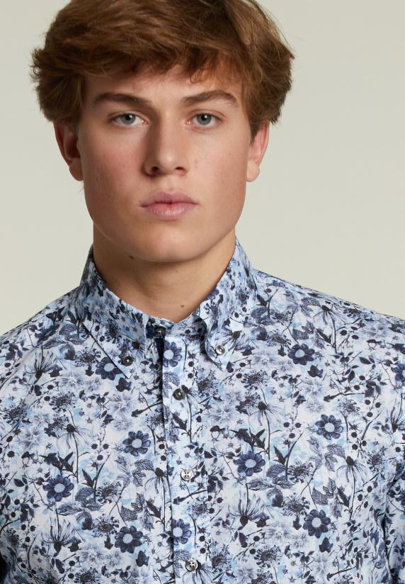 River Woods Slim Fit Fantasiehemd Multi