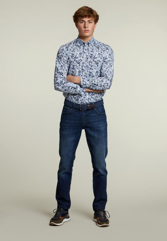 River Woods Slim Fit Fantasiehemd Multi