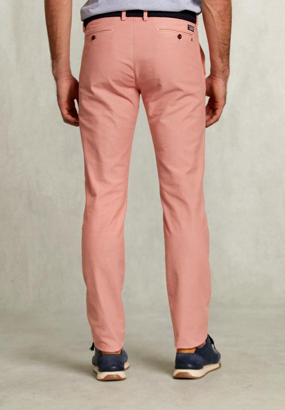 River Woods Slim Fit Katoenen Chino Soil