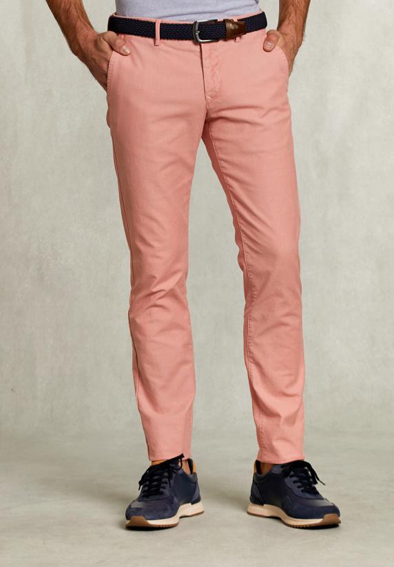 River Woods Slim Fit Katoenen Chino Soil