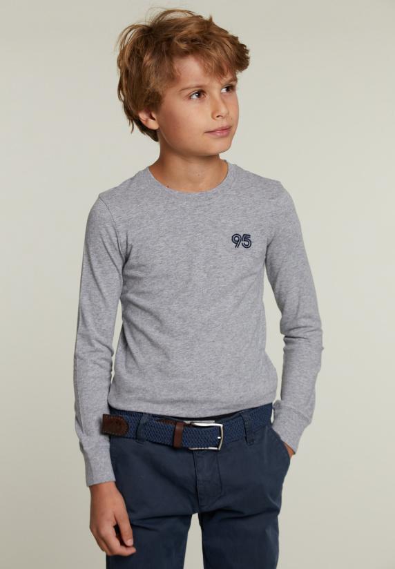 river woods Slim fit katoenen T-shirt pinguin mix