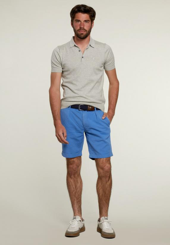 River Woods Slim Fit Pima Katoen Trui Oyster Mix