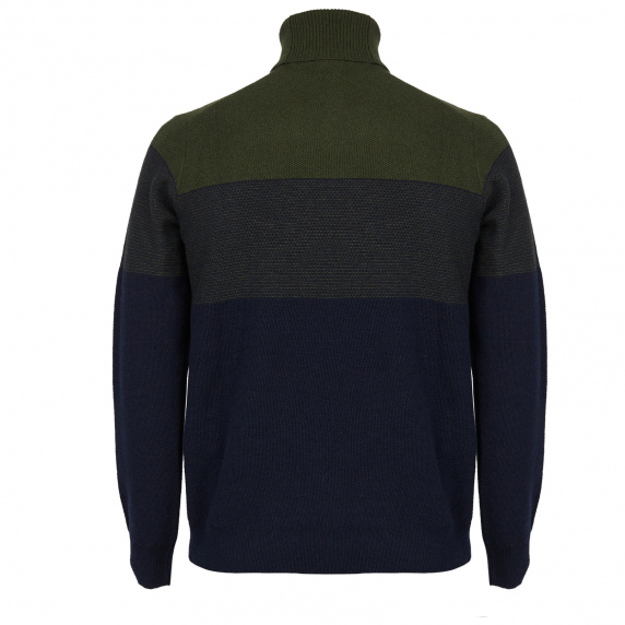 River Woods Slim Fit Trui Met Rolkraag In Groen