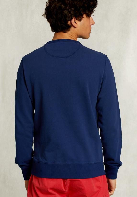 River Woods Slim Fit Trui Ronde Hals Oxford Blue