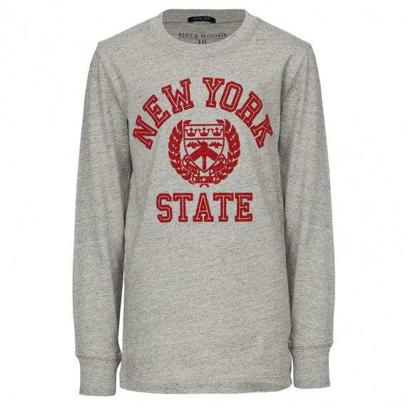 river woods Slim fit vintage T-shirt in grijs