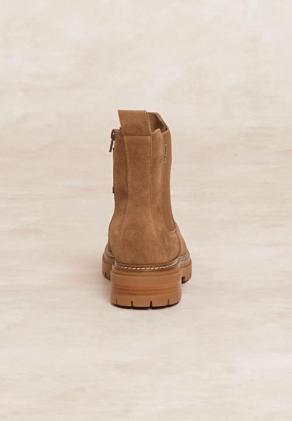 River Woods Suède Enkellaarzen Beige