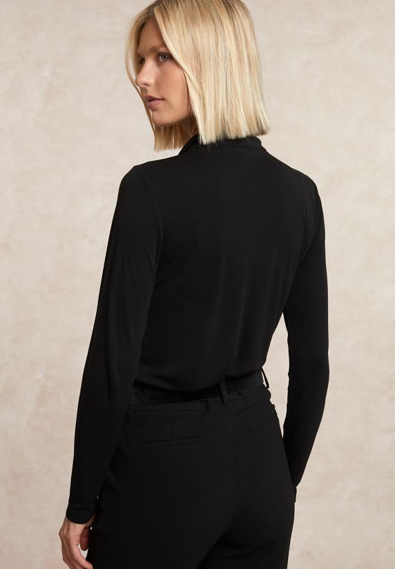 River Woods T-shirt Met Strik Zwart