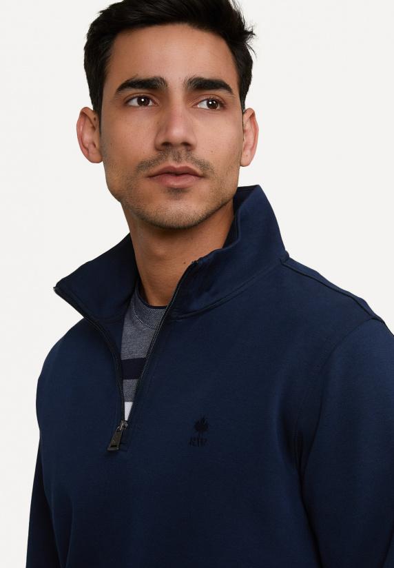 River Woods Techno Fleece Trui Dark Navy