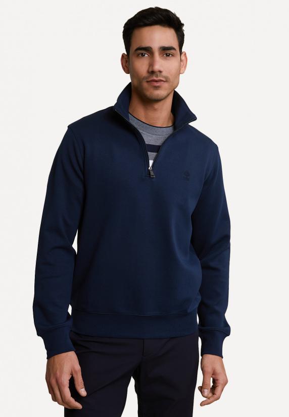 River Woods Techno Fleece Trui Dark Navy